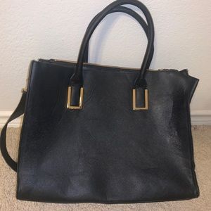 Black Leather Work Purse For A Boss Babe!